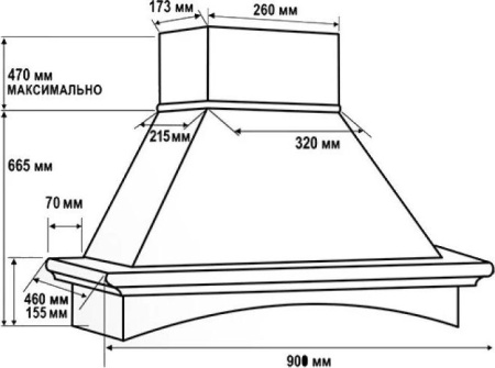 Кухонная вытяжка Vialona Cappe Нарада inca 900 60
