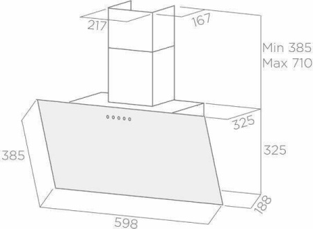 Кухонная вытяжка Elica Shire IX BL/A/60
