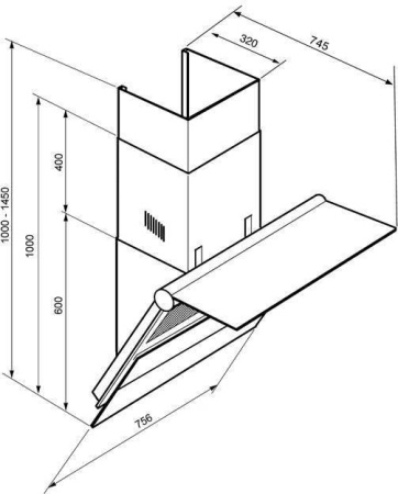 Кухонная вытяжка Smeg KTS75C