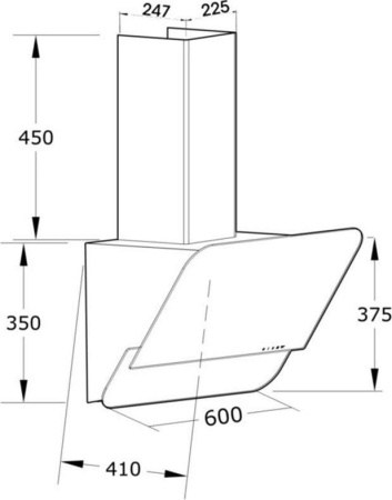 Кухонная вытяжка Korting KHC 66035 GB