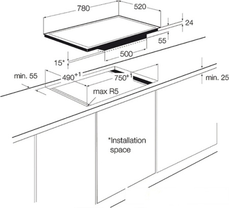 Варочная поверхность AEG HK 884400 FG