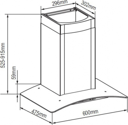 Кухонная вытяжка Zigmund & Shtain K 246.61 W