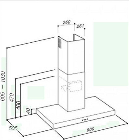 Кухонная вытяжка Sirius SLTC 92