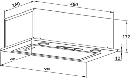 Кухонная вытяжка Homsair Camelia 60