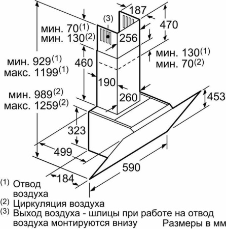 Кухонная вытяжка Bosch DWK 67HM20