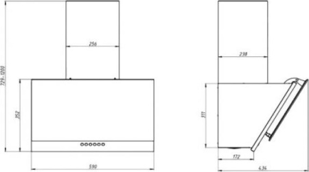 Кухонная вытяжка Elikor RX6754X6