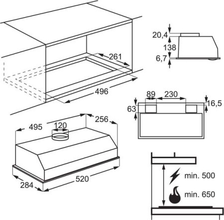Кухонная вытяжка AEG DGB 1522