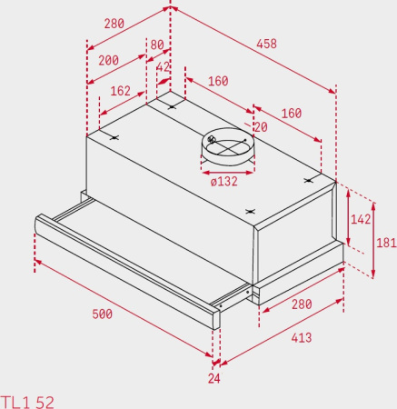 Кухонная вытяжка Teka TL1-52