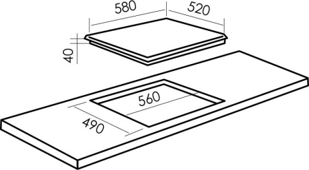 Варочная поверхность MBS PG 608WH