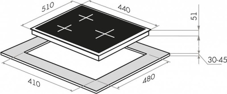 Варочная поверхность Maunfeld EGHG.43.33CBGI/G
