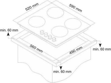 Варочная поверхность Simfer H60V41O517