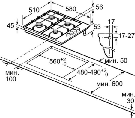 Варочная поверхность Bosch PBH 6C5B95R