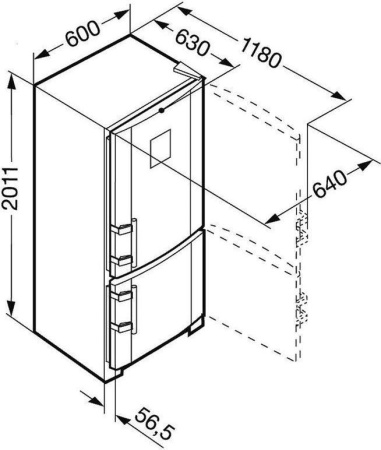 Холодильник Liebherr CBNPes 3956