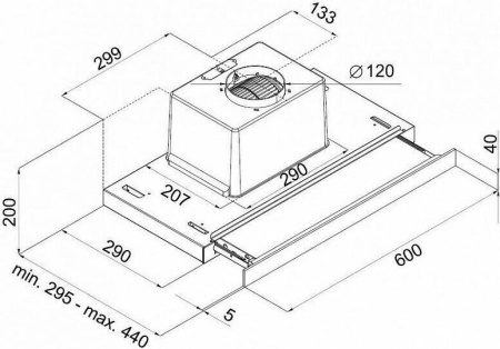 Кухонная вытяжка Maunfeld Ouse Glass 50