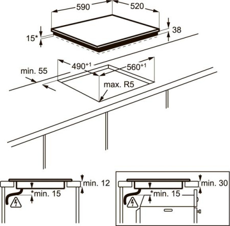 Варочная поверхность Electrolux EHF 96547 IW
