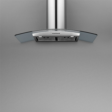 Кухонная вытяжка Falmec Astra vetro isola 90 IX/Glass 800