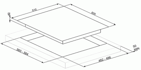 Варочная поверхность Smeg PV164N