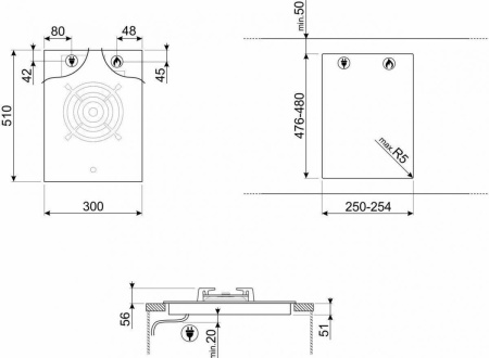 Варочная поверхность Smeg PV331CN