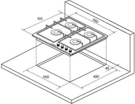 Варочная поверхность Kuppersberg FQ 663 W