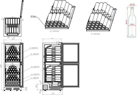 Винный шкаф Caso WineChef Pro 126-2D