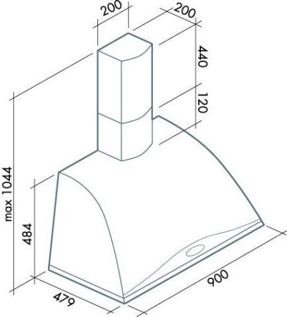 Кухонная вытяжка Falmec Ginevra Boston 90