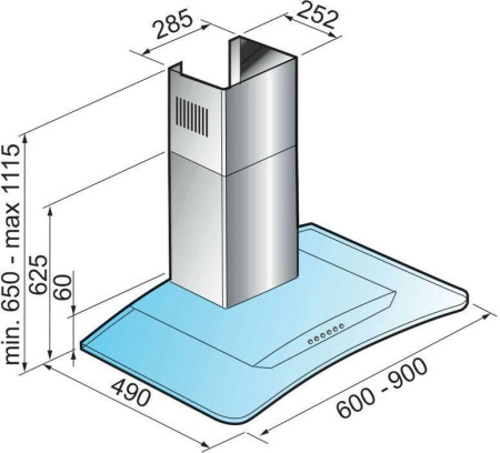 Кухонная вытяжка Korting KHC 9954 X