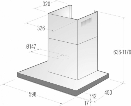 Кухонная вытяжка Gorenje WHT 661S2X