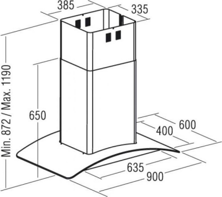 Кухонная вытяжка Cata Gamma 900