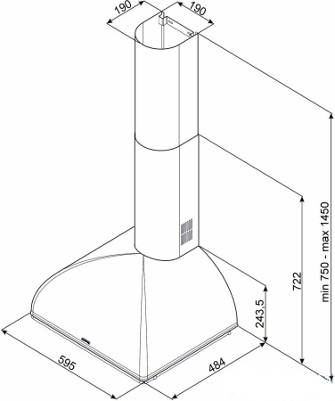Кухонная вытяжка Smeg KS59RAE