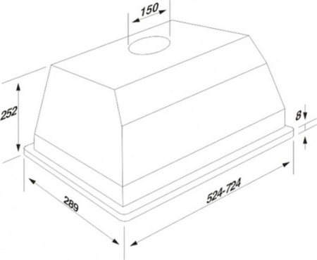 Кухонная вытяжка Jet Air CA Extra 520mm