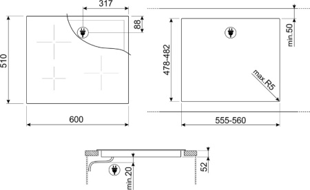 Варочная поверхность Zigmund & Shtain CI 33.4 W