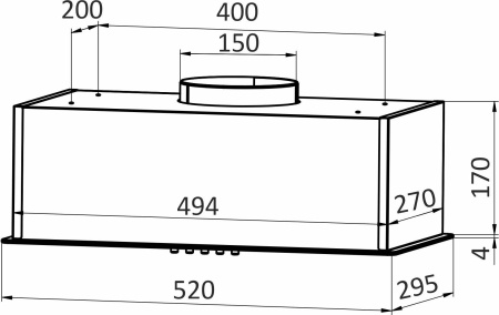 Кухонная вытяжка Exiteq EX-1246