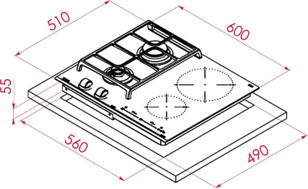 Варочная поверхность Teka JZC 63312 ABN