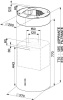 Кухонная вытяжка Faber Cylindra Isola WH Gloss A37