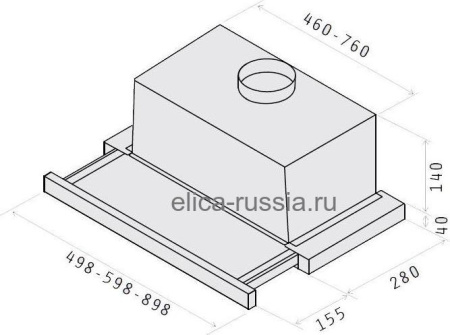 Кухонная вытяжка Elica Elite 14 LUX Grix/A/60