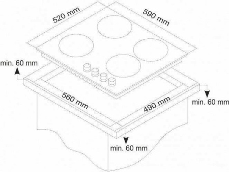Варочная поверхность LuxDorf H60Q41L550