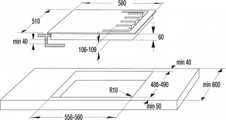 Варочная поверхность Gorenje GW 6N41 ZIB