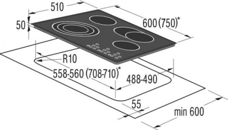 Варочная поверхность Korting HK 6305 BX
