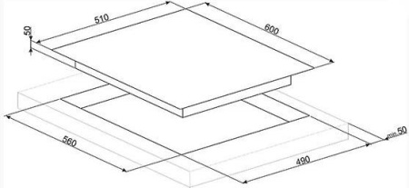 Варочная поверхность Smeg SIM662WLDR