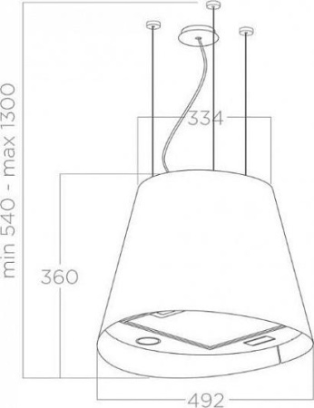 Кухонная вытяжка Elica Juno Urban Cast Iron/F/50