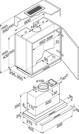 Кухонная вытяжка Miele DA 3466 Edst