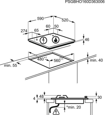 Варочная поверхность AEG HG 567455VB