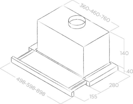 Кухонная вытяжка Elica Elite 14 LUX Grix/A/90