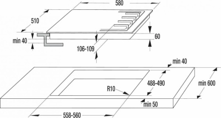 Варочная поверхность Gorenje K 6N20IX
