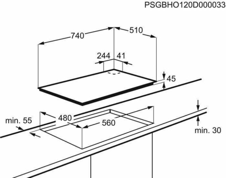 Варочная поверхность AEG HKR 75540NB