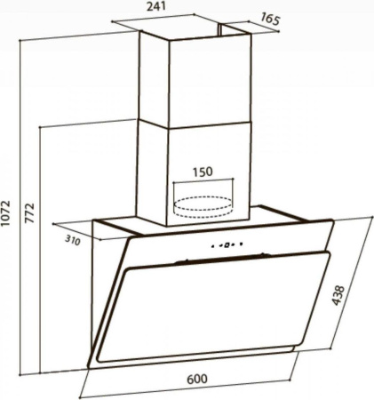 Кухонная вытяжка LEX Glass 600