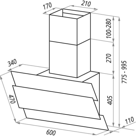 Кухонная вытяжка Maunfeld Tower Lux 60