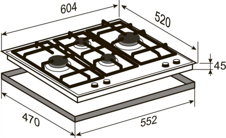 Варочная поверхность Zigmund & Shtain MN 195.61 B