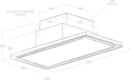 Кухонная вытяжка Elica Skydome H16 A/100