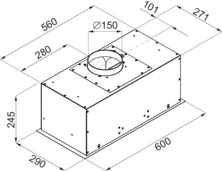 Кухонная вытяжка Ciarko Screen 60
